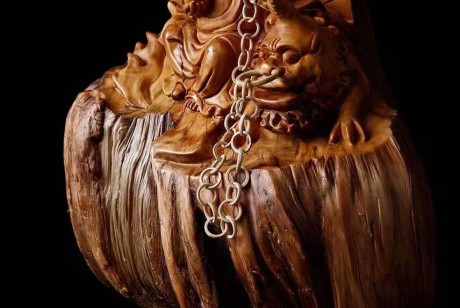 造型完美的根雕《地藏王》难得一见变异南瓜油包雕工细腻值得收藏